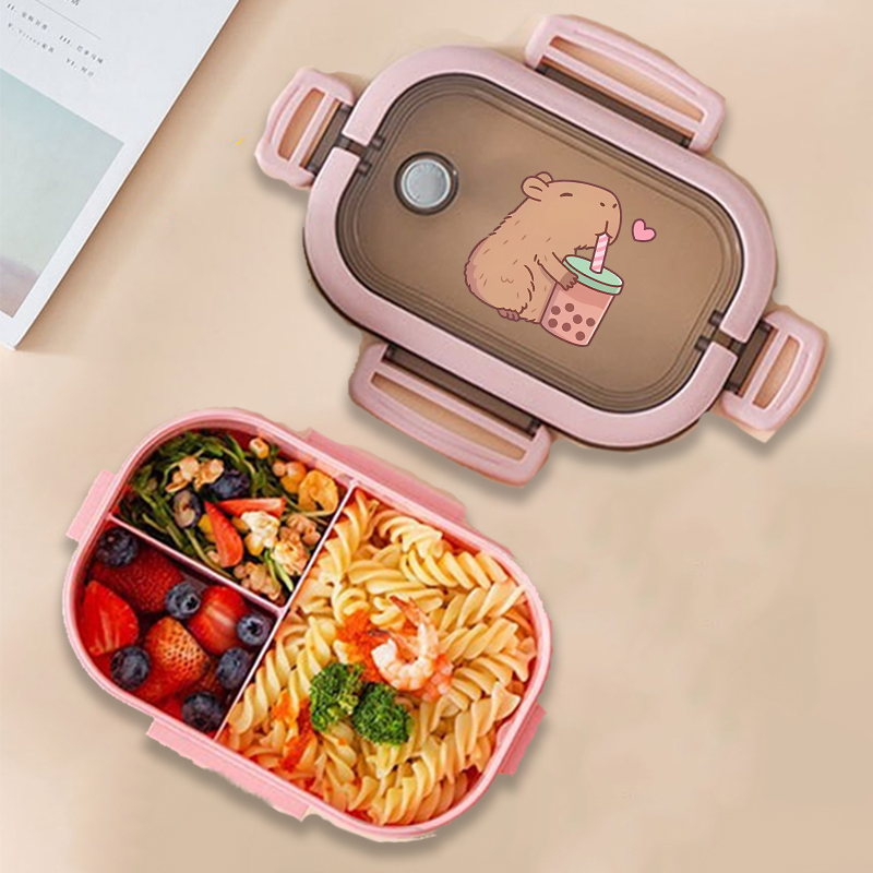 Kitchen Baking Tray Organizer - Капибара Бенто Ланч-бокс Аниме Животные с