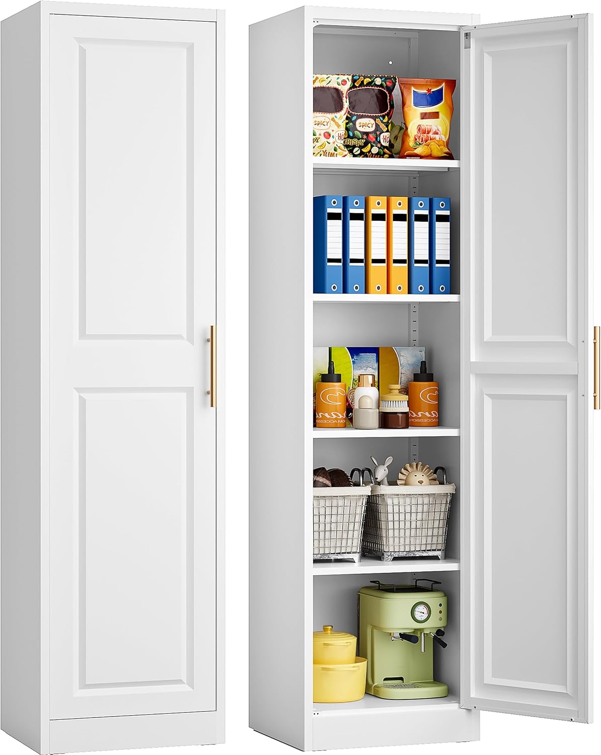 Kitchen Baking Storage - Высокий узкий шкаф для хранения с