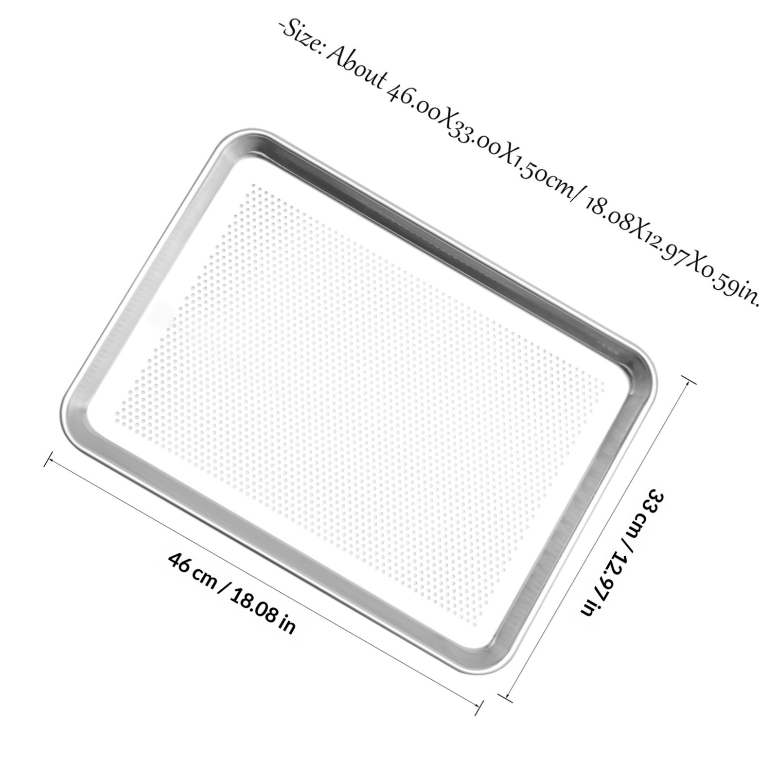 1 шт. Нержавеющая алюминиевая  – обзор и цена Kitchen Essentials Baking Tray