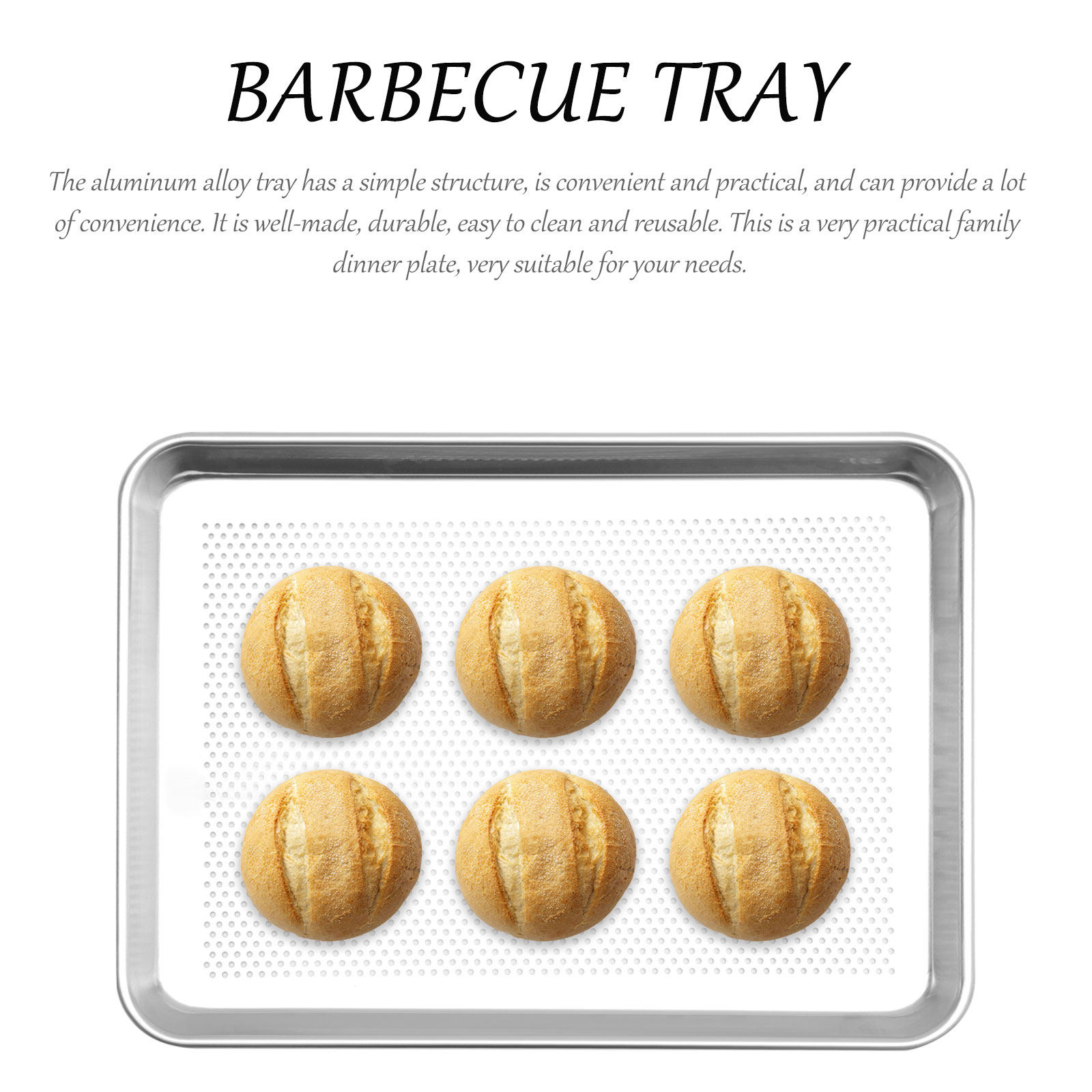 1 шт. Нержавеющая алюминиевая  – обзор и цена Kitchen Essentials Baking Tray