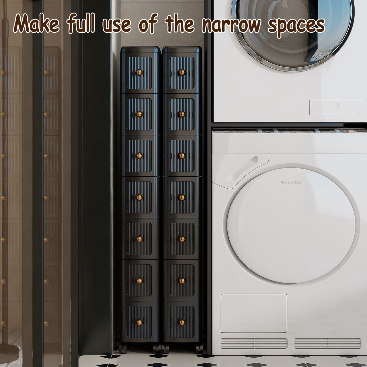 Узкий выдвижной шкаф для хране – обзор и цена Kitchen Baking Storage